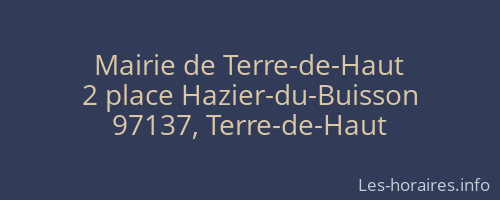 Mairie de Terre-de-Haut
