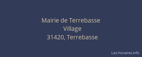 Mairie de Terrebasse