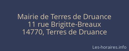 Mairie de Terres de Druance