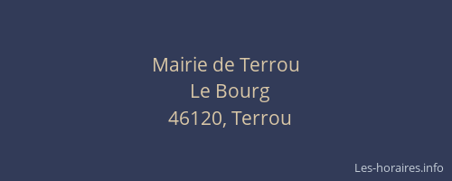 Mairie de Terrou
