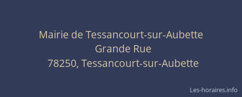 Mairie de Tessancourt-sur-Aubette