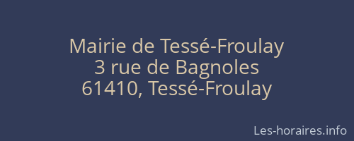Mairie de Tessé-Froulay