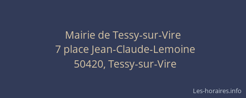 Mairie de Tessy-sur-Vire