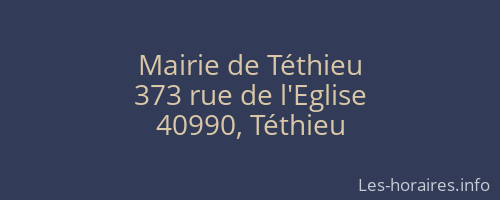 Mairie de Téthieu