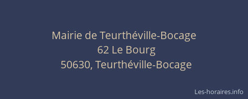 Mairie de Teurthéville-Bocage