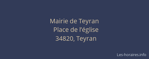Mairie de Teyran