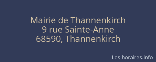 Mairie de Thannenkirch