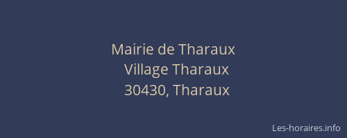 Mairie de Tharaux