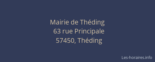 Mairie de Théding