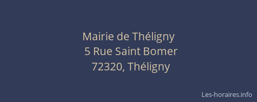 Mairie de Th&eacute;ligny