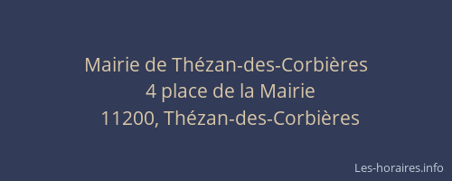 Mairie de Thézan-des-Corbières