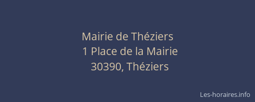 Mairie de Th&eacute;ziers