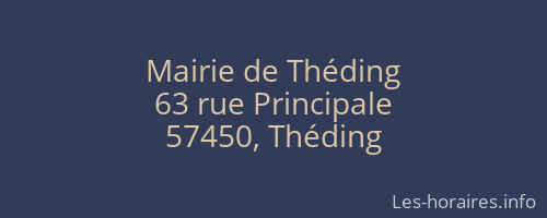 Mairie de Théding