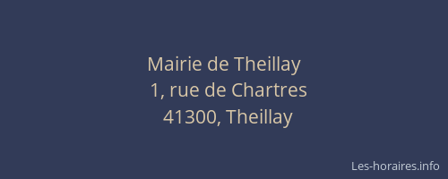 Mairie de Theillay