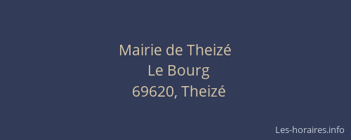 Mairie de Theizé