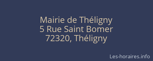 Mairie de Théligny