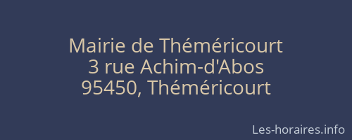 Mairie de Théméricourt