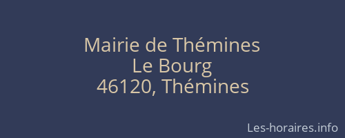 Mairie de Thémines