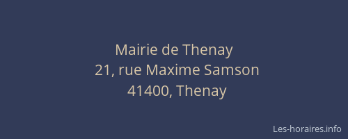Mairie de Thenay