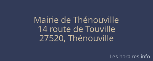 Mairie de Thénouville