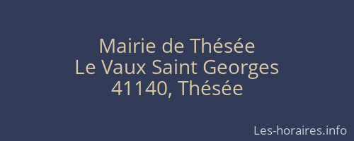 Mairie de Thésée