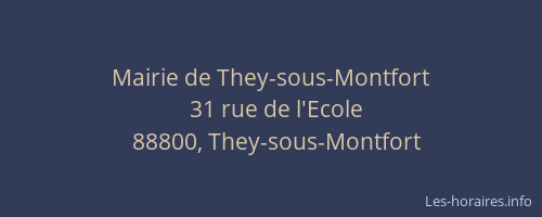 Mairie de They-sous-Montfort