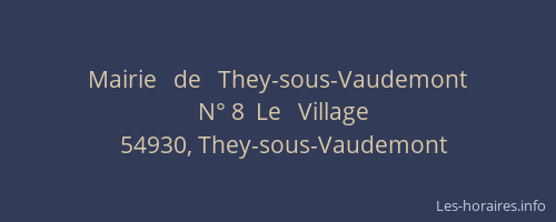 Mairie   de   They-sous-Vaudemont