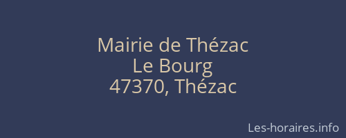 Mairie de Thézac