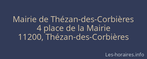 Mairie de Thézan-des-Corbières