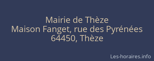 Mairie de Thèze