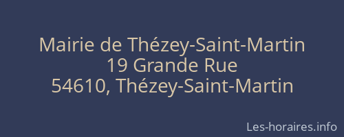 Mairie de Thézey-Saint-Martin