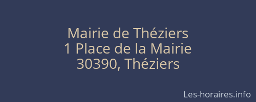 Mairie de Théziers