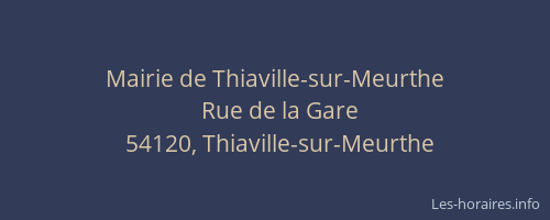 Mairie de Thiaville-sur-Meurthe