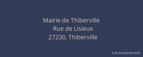 Mairie de Thiberville