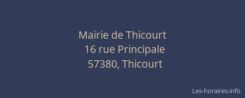 Mairie de Thicourt