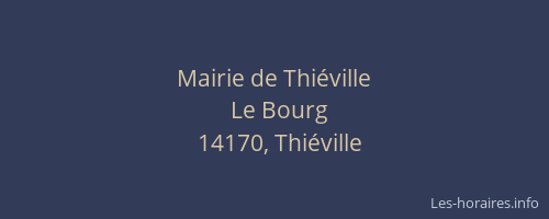 Mairie de Thiéville