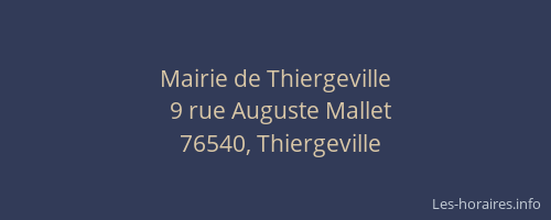 Mairie de Thiergeville