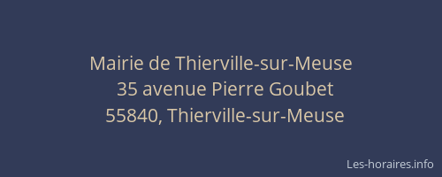 Mairie de Thierville-sur-Meuse