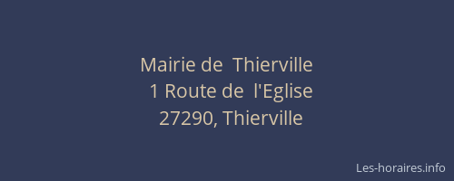 Mairie de  Thierville