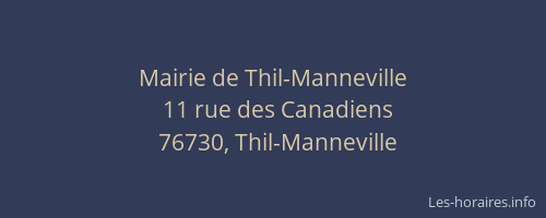 Mairie de Thil-Manneville