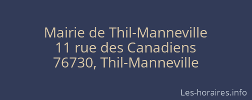Mairie de Thil-Manneville
