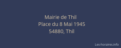 Mairie de Thil