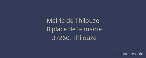 Mairie de Thilouze