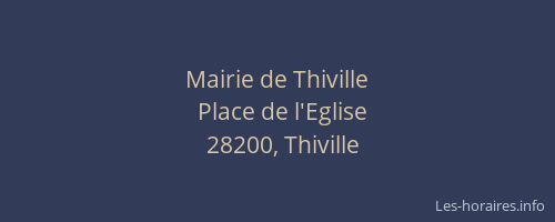 Mairie de Thiville