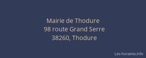 Mairie de Thodure