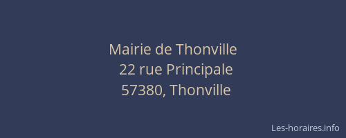 Mairie de Thonville