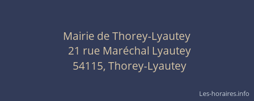 Mairie de Thorey-Lyautey