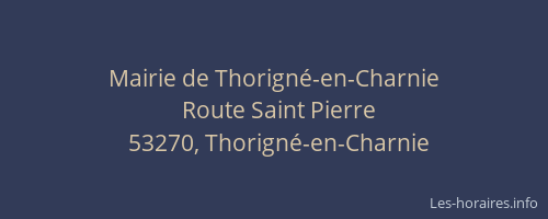 Mairie de Thorigné-en-Charnie