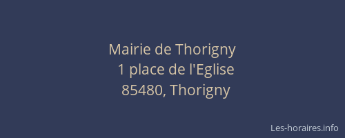 Mairie de Thorigny