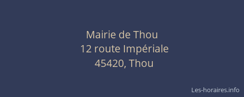 Mairie de Thou